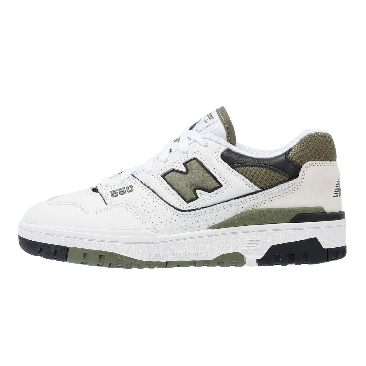 New Balance 550 White Dark Olivine 6/6