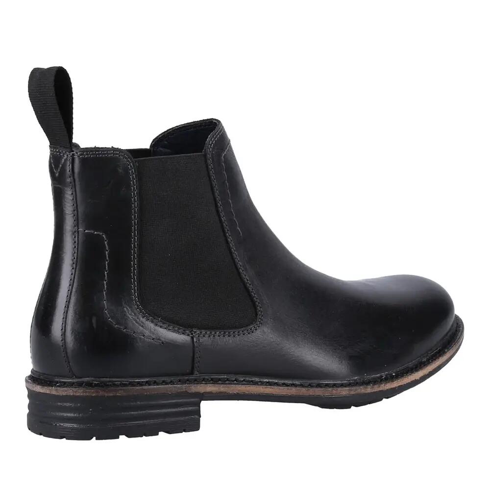 "Justin" Stiefeletten für , Leder Herren Schwarz 2/4