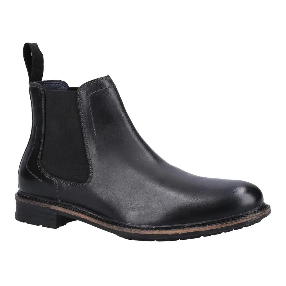 "Justin" Stiefeletten für , Leder Herren Schwarz 4/4