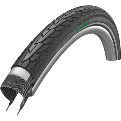 Buitenband road cruiser plus 20 x 1.75 zwart reflectie