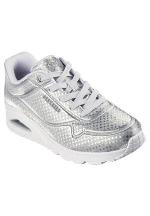 Skechers Damen Street UNO Disco Nite Sneaker 177162 SIL Silver