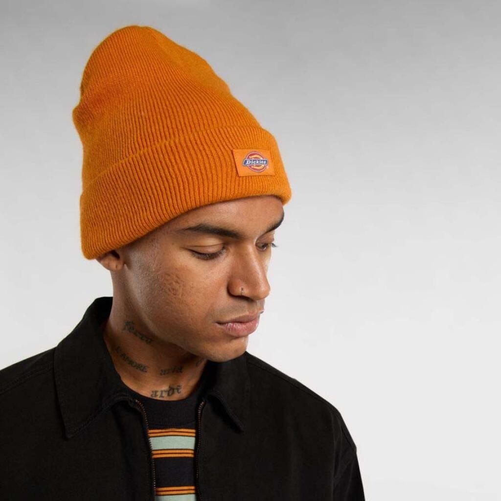 Bonnet Dickies Modèle Gibsland Beanie Couleur Orange 3/5
