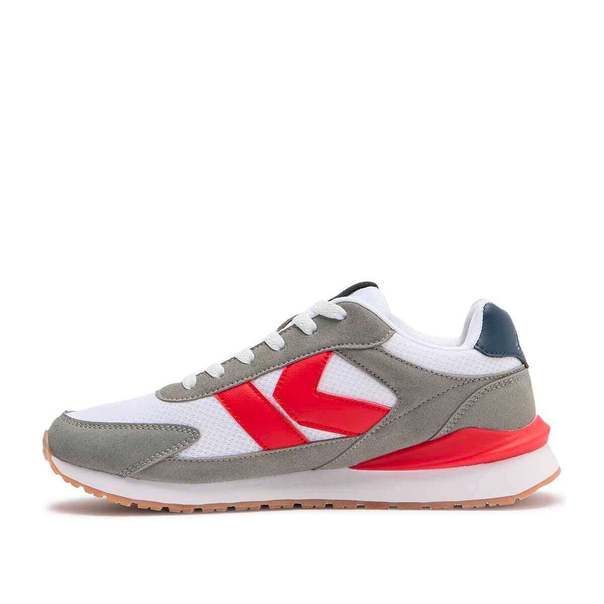 Baskets homme Martin blanc, gris, rouge, bleur marine 4/6