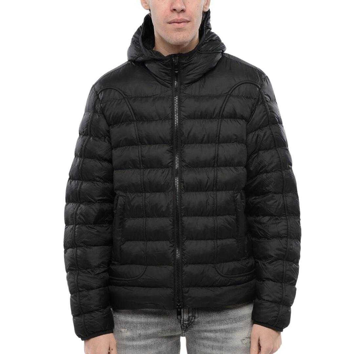 Jacke für , mit Kapuze Herren Schwarz 3/3