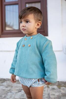 Chaqueta de bebé verde Cocote & Charanga
