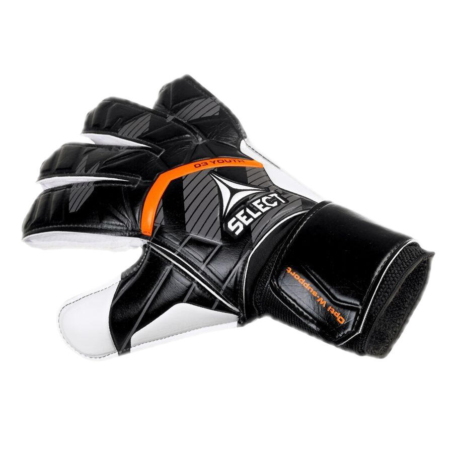 Gants de gardien enfants - anatomiques, 3mm latex - noir/blanc 2/5