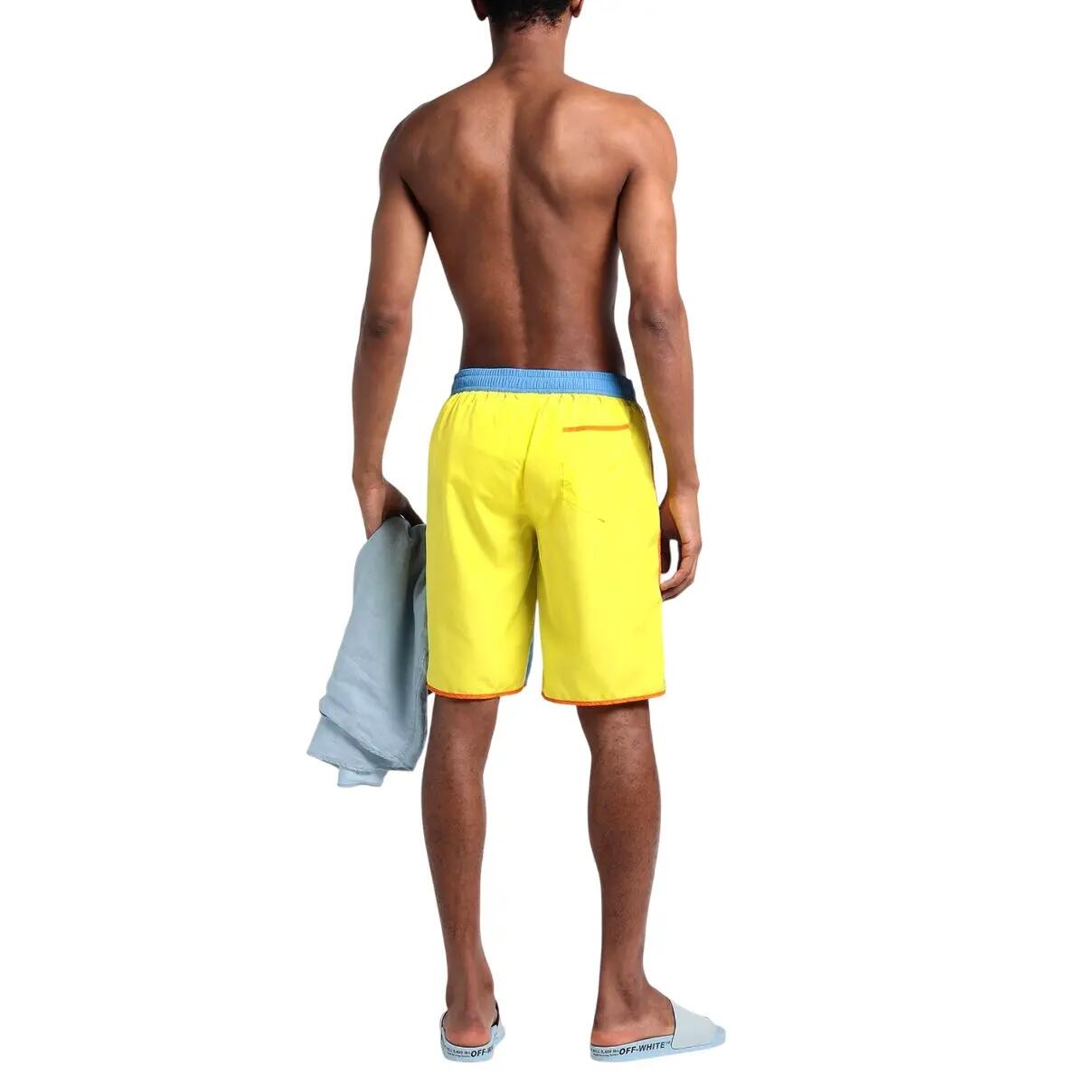 Short De Bain Motif Bloc De Couleurs Homme (Bleu) 2/4