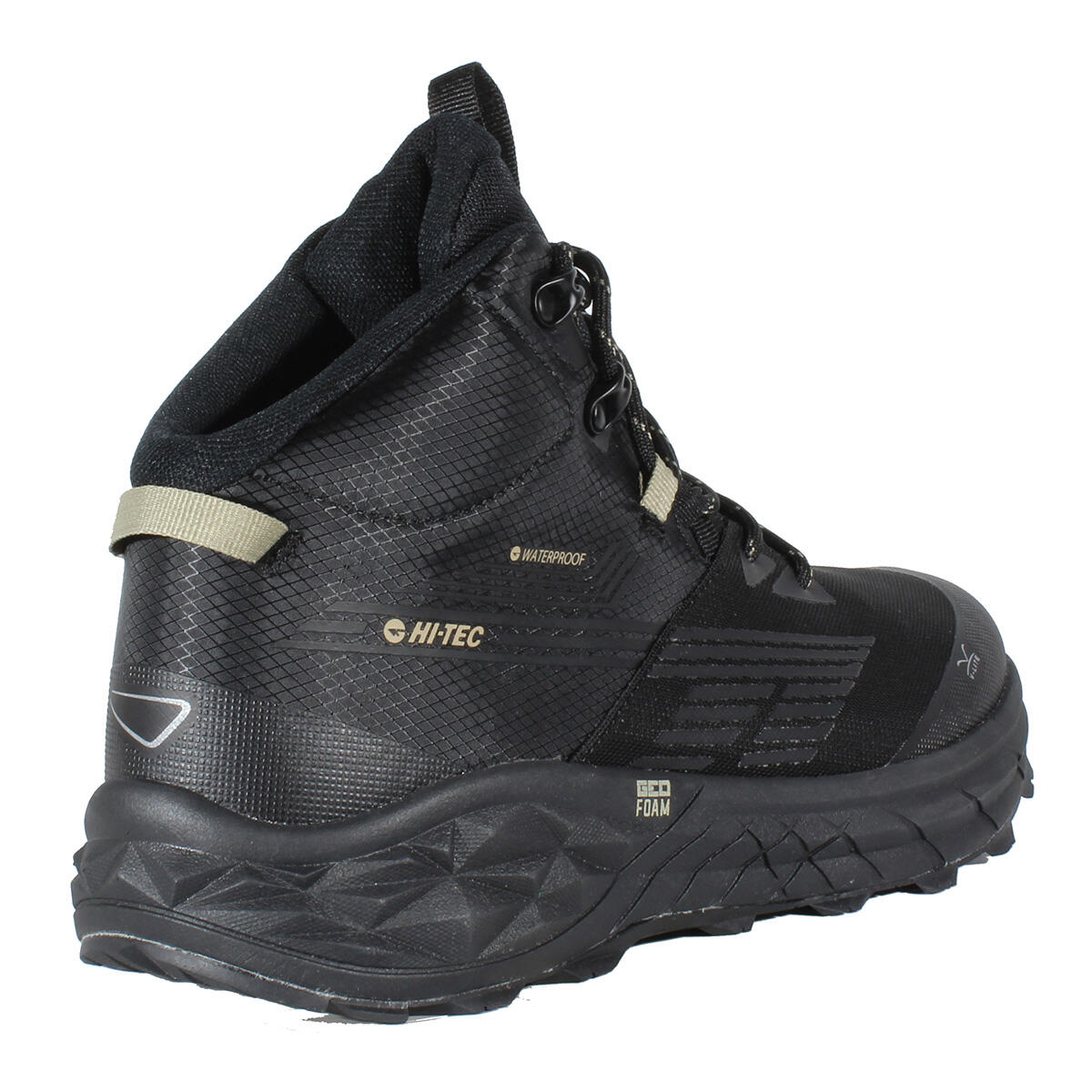 Botines Senderismo Hombre Hi-Tec Fuse Trail Mid WP Negro Impermeables 2/7