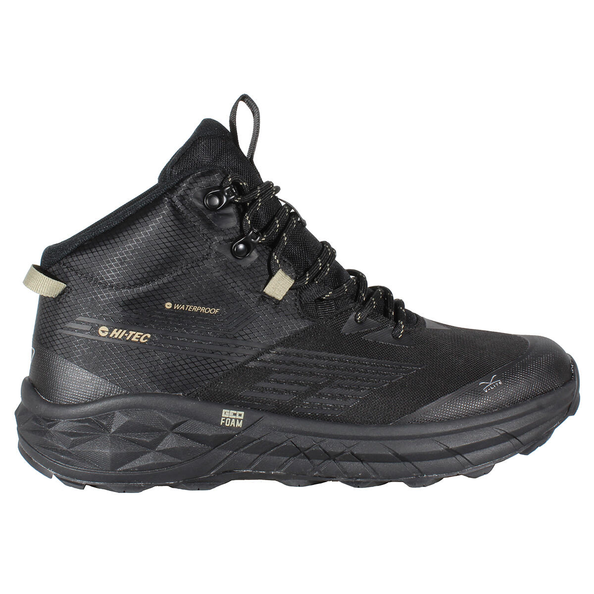 HI-TEC Botins Caminhada Homem Hi-Tec Fuse Trail Mid WP Preto Impermeáveis