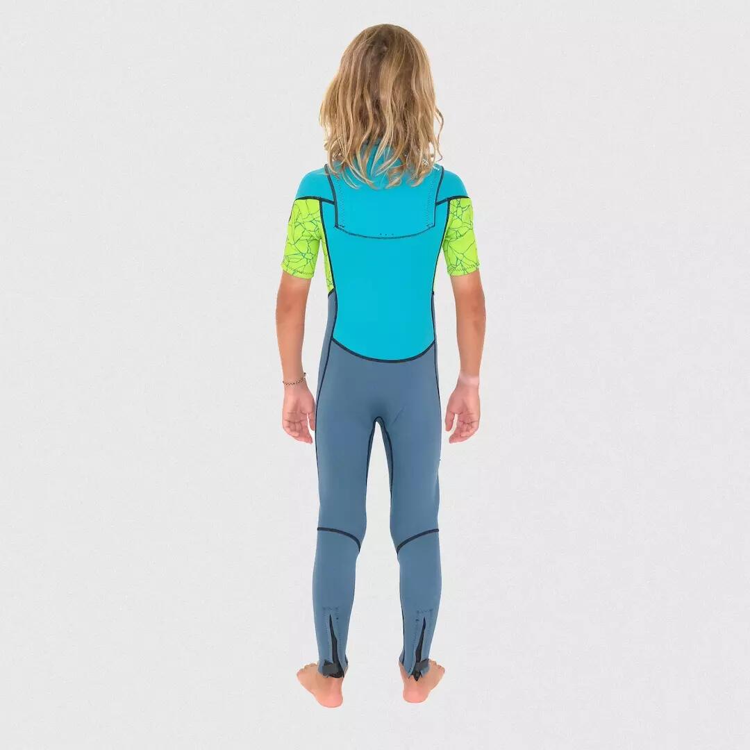 Traje neopreno natación niño Steamer Manches Cortas 2/2 Mm 2/5