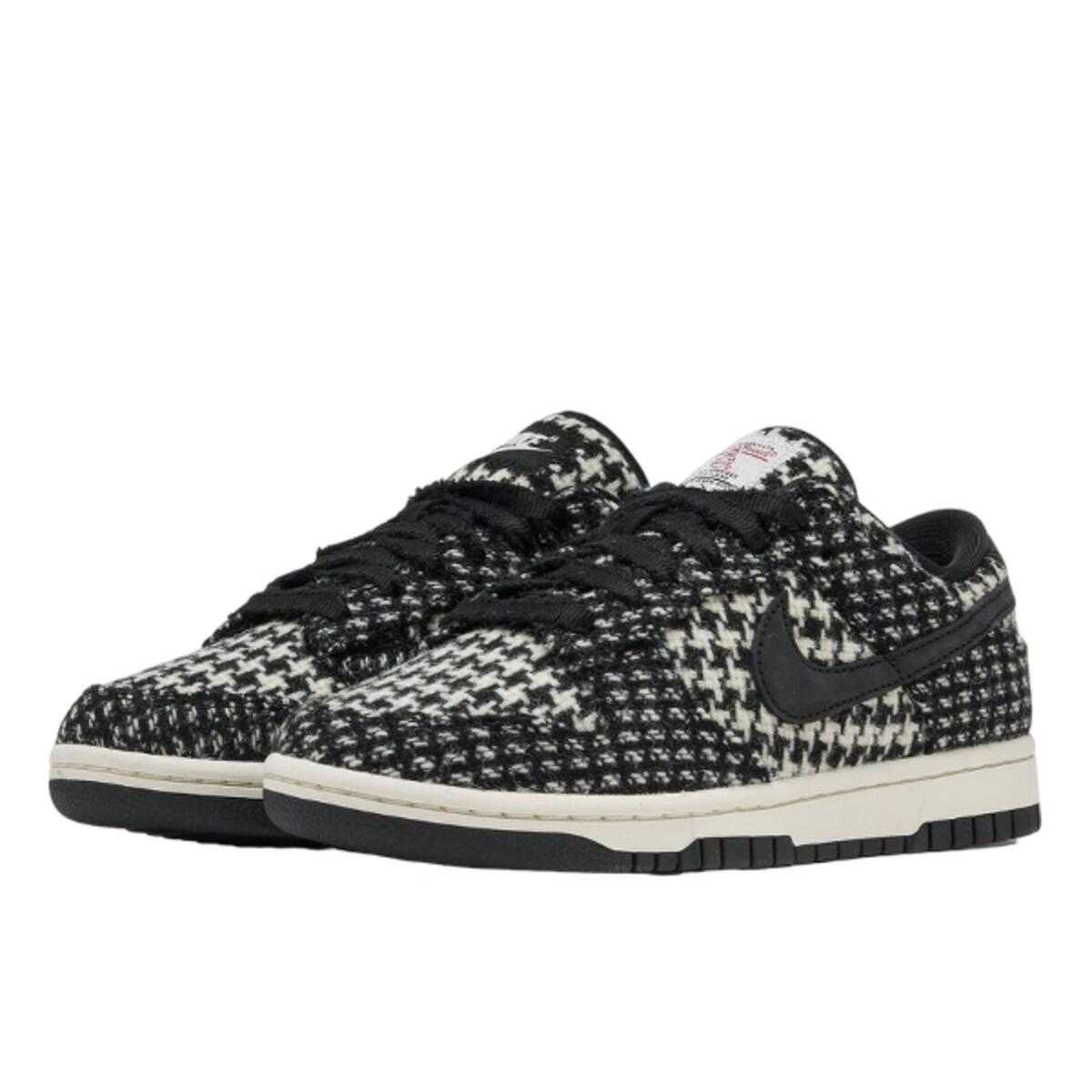 Chaussures  Dunk Low Harris Tweed White Black Multi 2/4