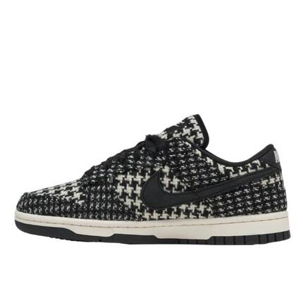 Chaussures Dunk Low Harris Tweed White Black Multi