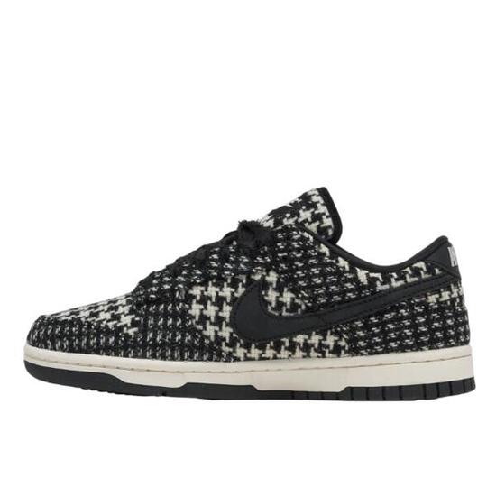 Chaussures Dunk Low Harris Tweed White Black Multi