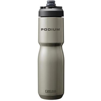 Waterfles monochrome roestvrij staal 500ml - podium insulated steel zilver