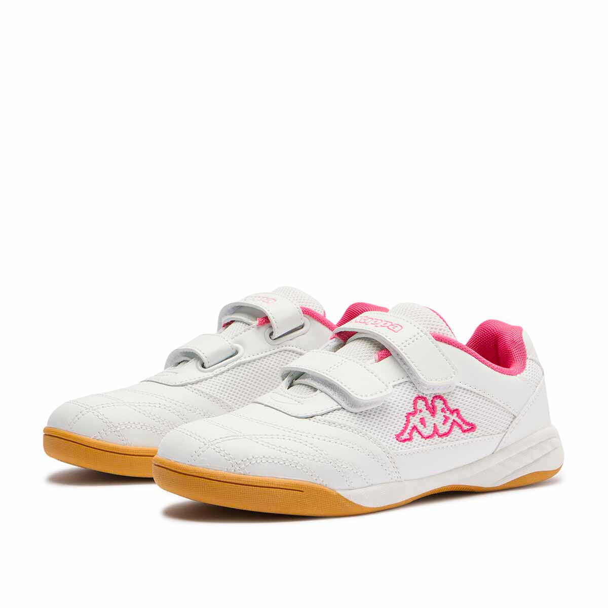 Baskets enfant Mick V blanc, rose 2/6