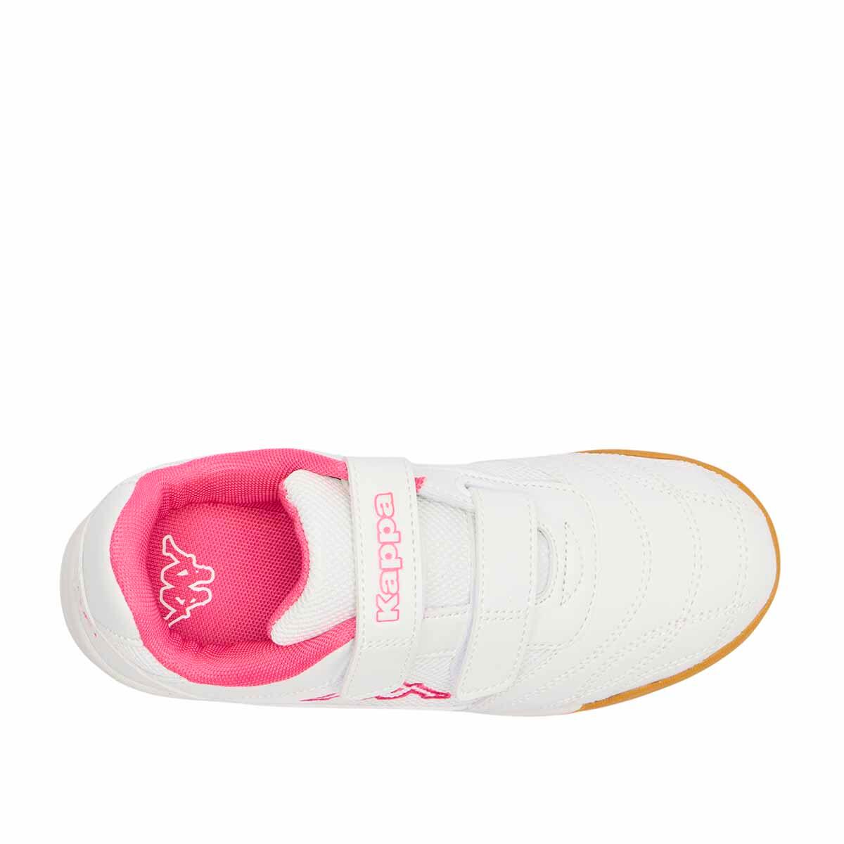 Baskets enfant Mick V blanc, rose 5/6