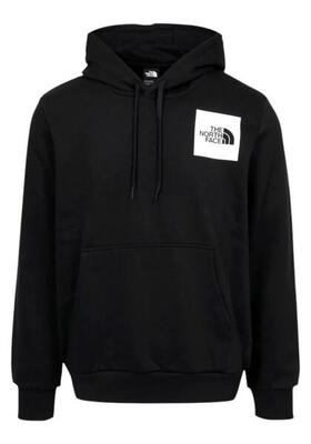 Sweater m fine hoodie tnf heren zwart