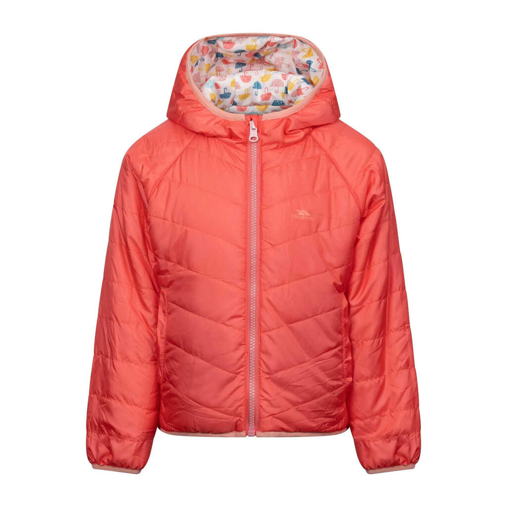 Childrens/Kids Dessie Reversible Padded Jacket (Soft Orange)