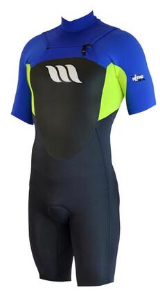 WEST - Combinaison surf - Nitro Shorty 2/2mm front zip - Royal Blue / Citrus