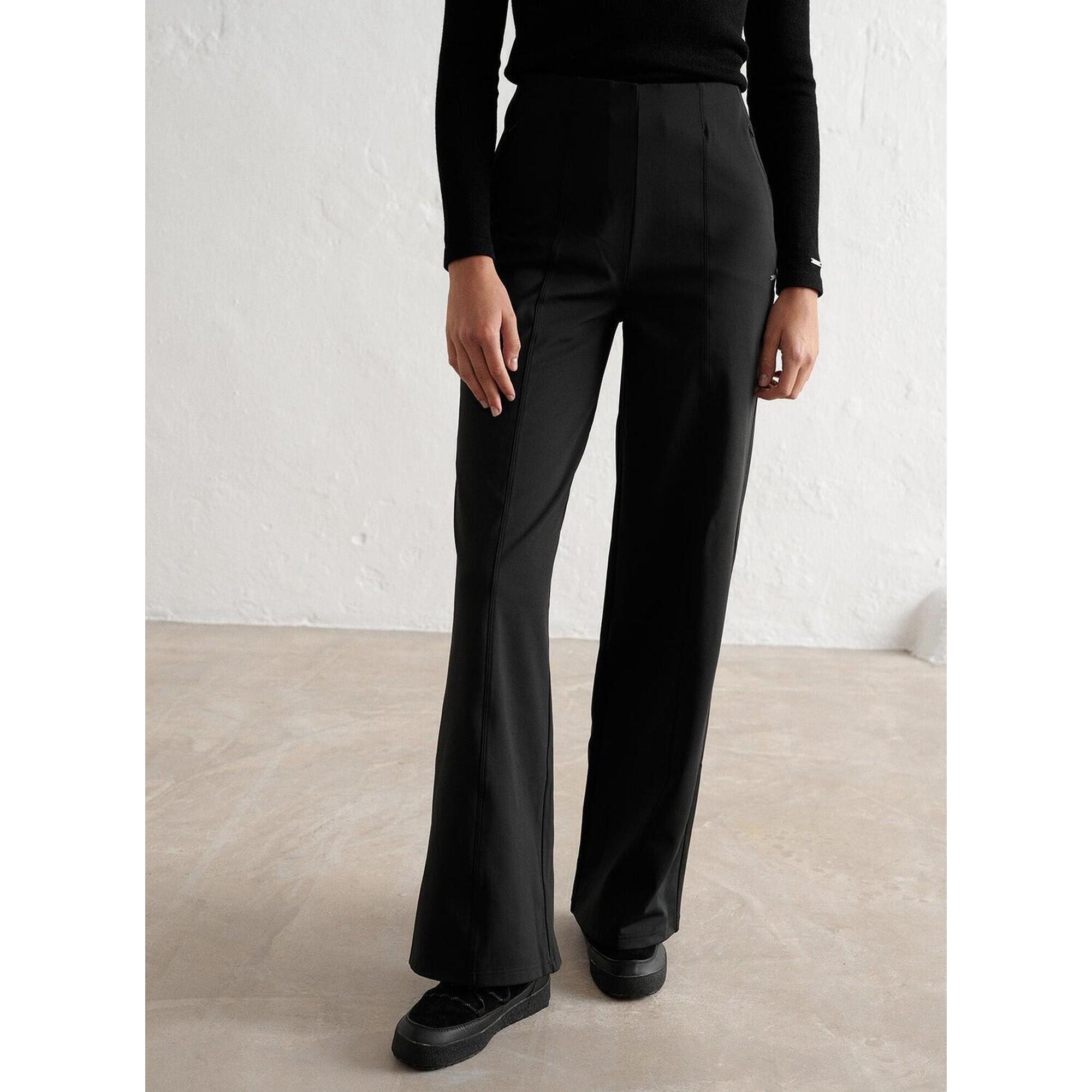 Aim'n - Femme Pantalon Chaud À Plis Noir - Pantalons - Noir - Decathlon