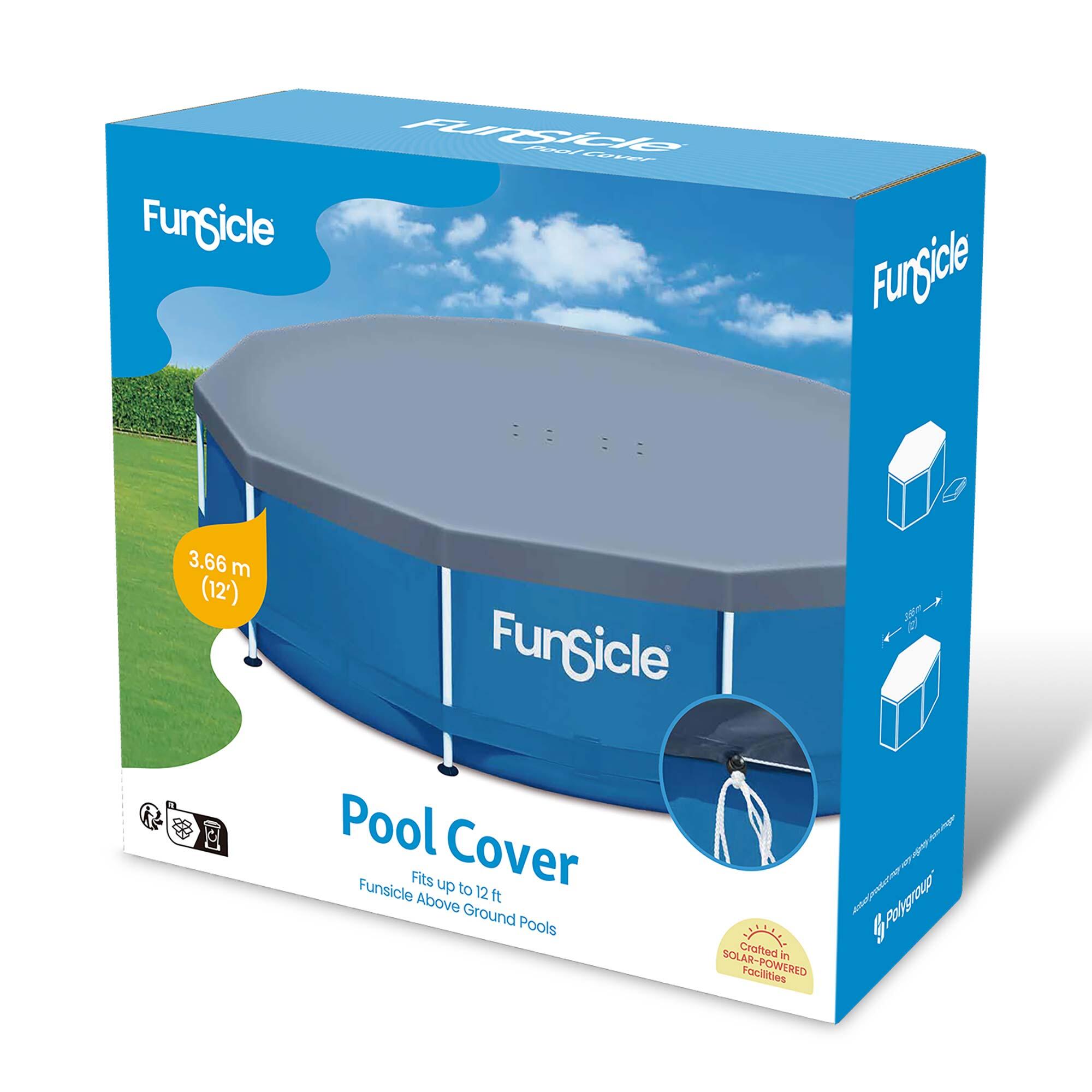 Bâche ronde pour piscine tubulaire Ø 3,66 m Funsicle 4/4