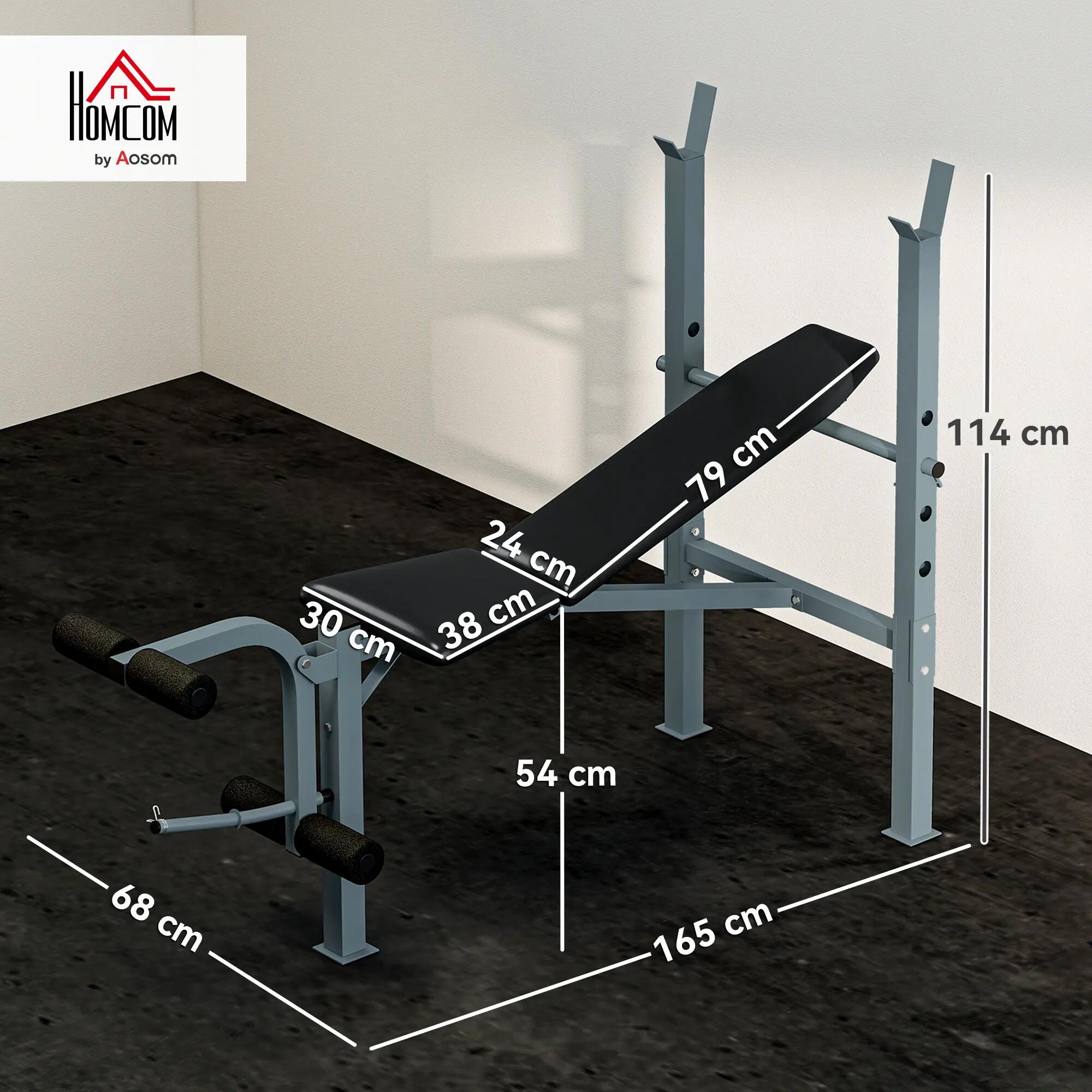 Banc de musculation - forme physique - dossier réglable 5/6