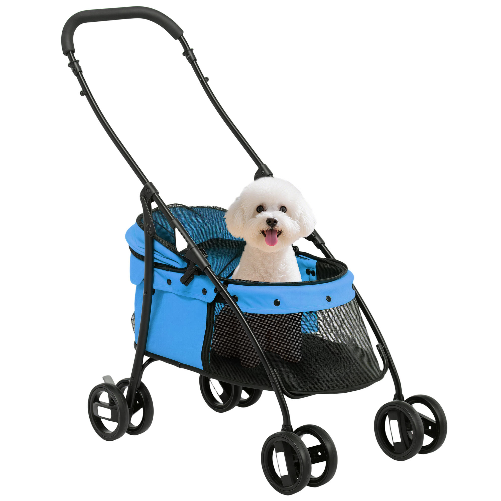 PAWHUT Carrinho para Animais de Estimação PawHut null PawHut 82x47x97cm azul