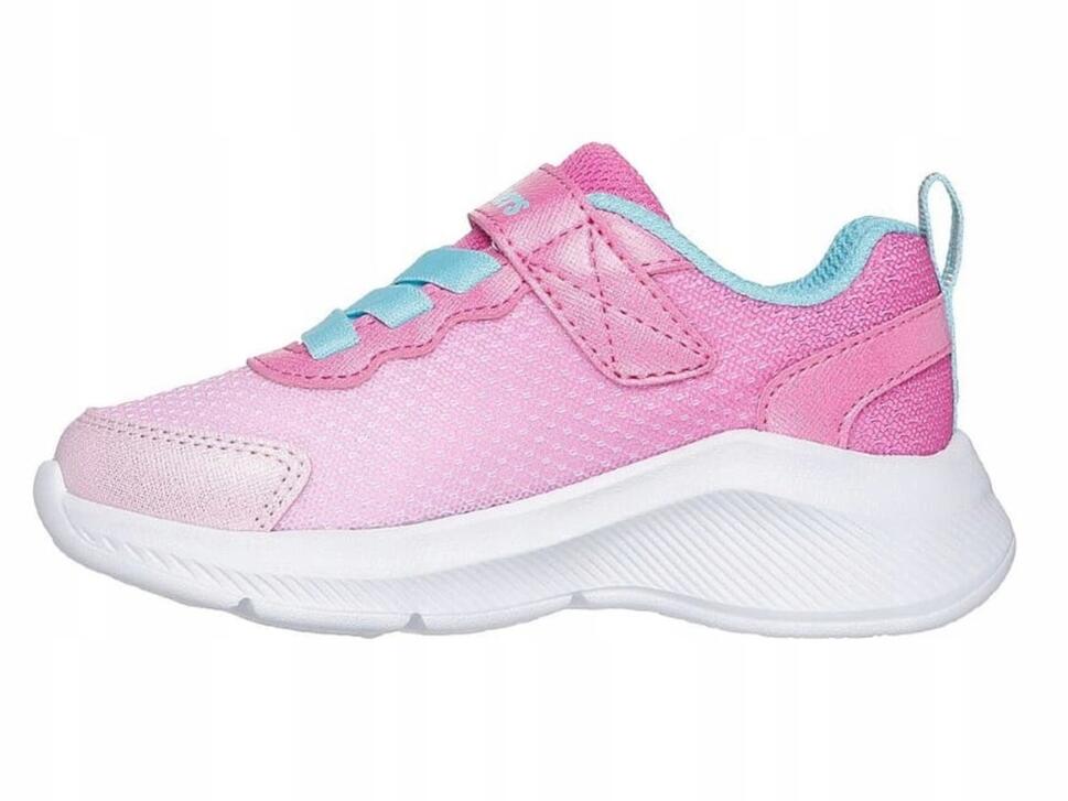 BUTY dziecięce SKECHERS sportowe 303579N-PKLB różowe na rzepę lekkie 21