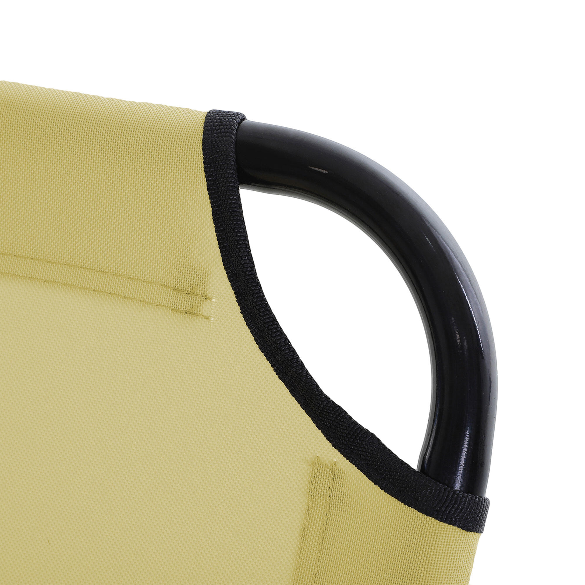 Tumbona Plegable Outsunny 188x56x28 cm Beige 5/7