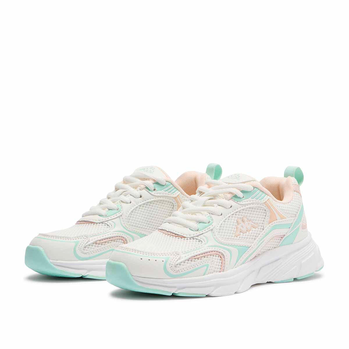 Baskets enfant Mygido blanc, vert 2/6
