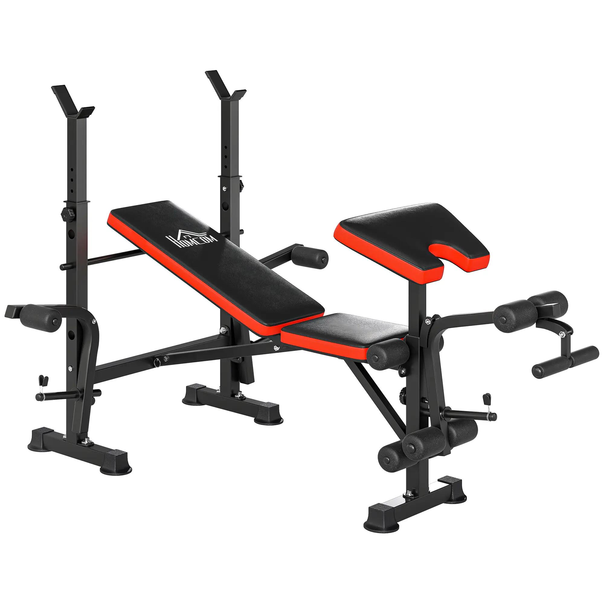 Banc musculation - forme - multifonction, réglable - noir 2/6