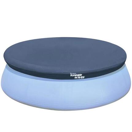 Bâche pour piscine ronde autostable Summer Waves Ø 3,66 m, bleu foncé.