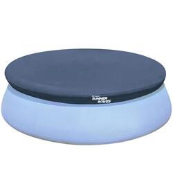 Bâche Summer Waves pour piscine ronde autostable — bleu foncé 3,66 m