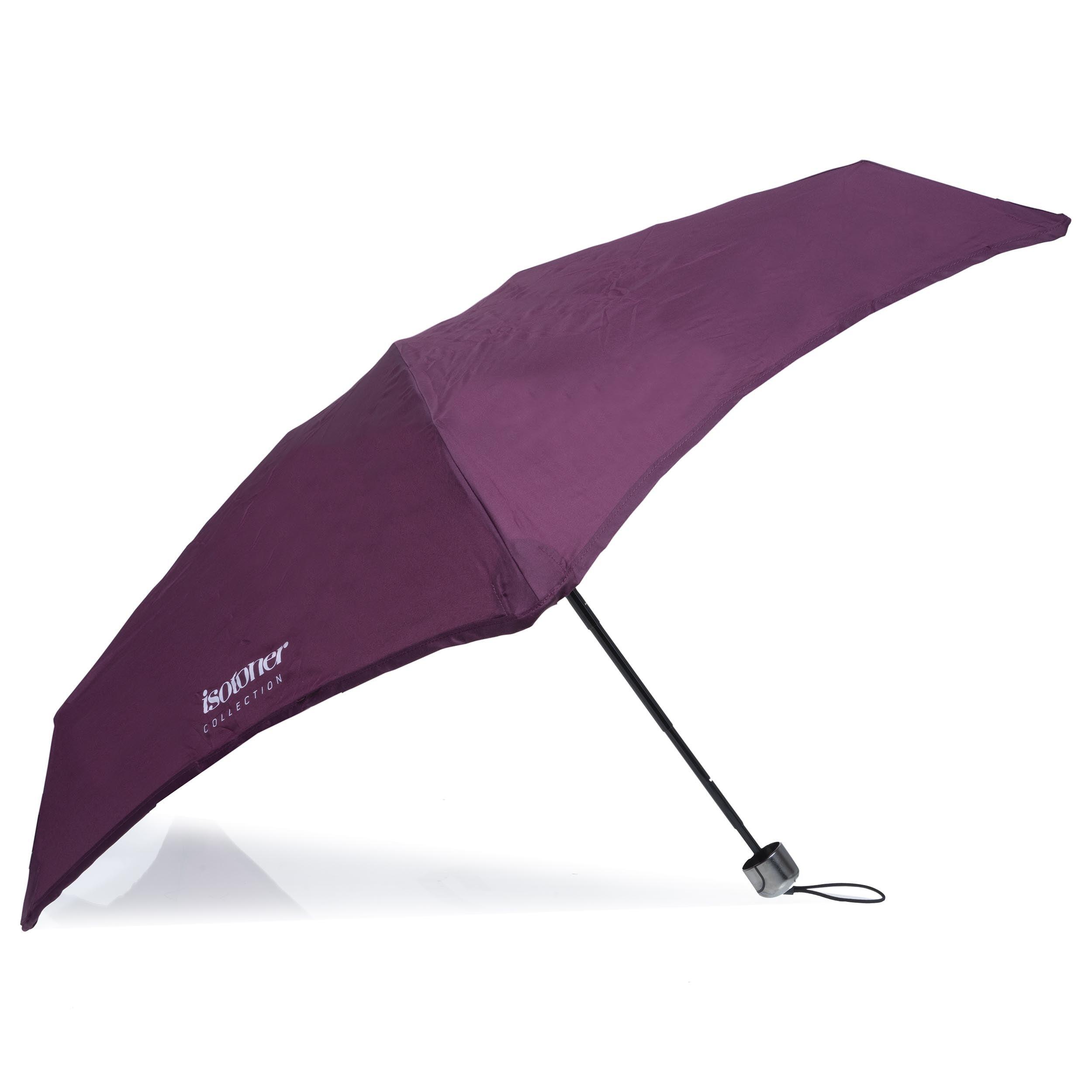 Isotoner Parapluie X-tra Solide Anti Retournements Rayure Perlée Femme