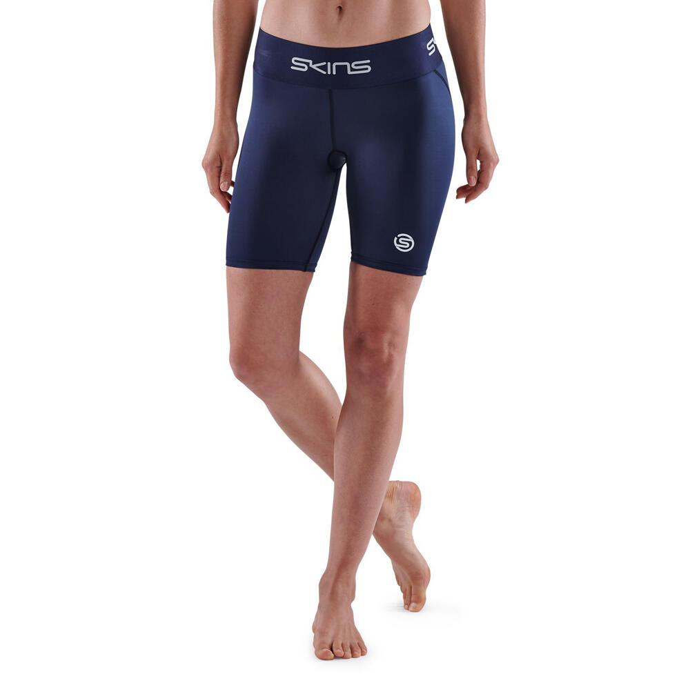 SKINS Women's Series-1 Active Half Tight Navy Blue
