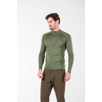 Astro - męska koszulka 100% wełna merino z zamkiem (195 g/m²)