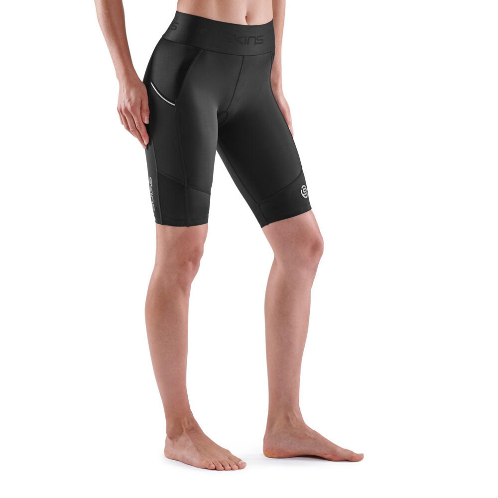 SKINS Women's Series-3 Running/Gym Half Tight Black