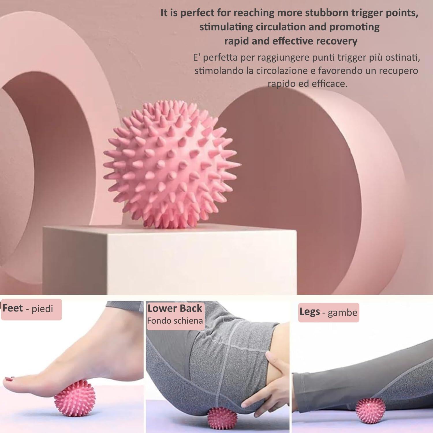 Rolo de massagem muscular 3 em 1 Kit de treino miofascial FF 5/5