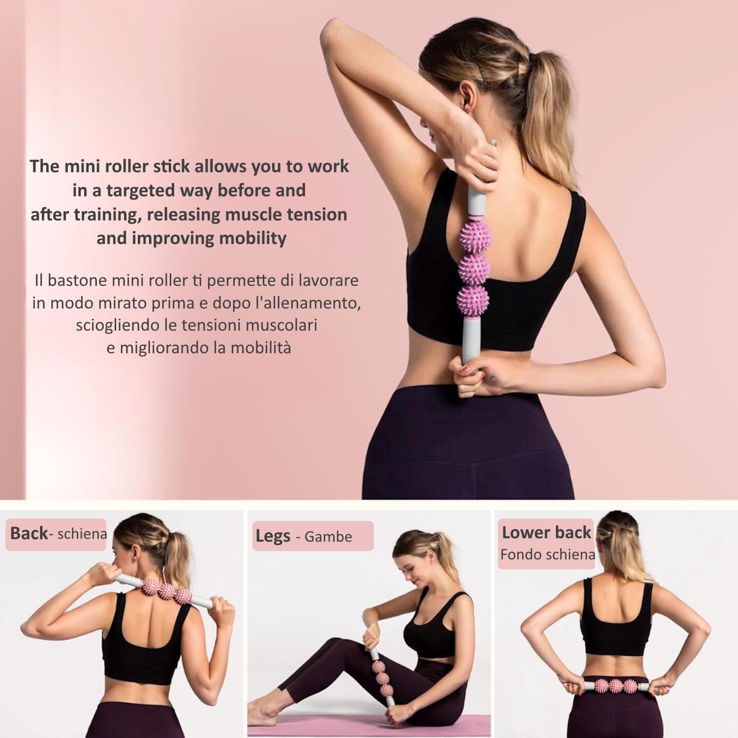 Rolo de massagem muscular 3 em 1 Kit de treino miofascial FF 4/5