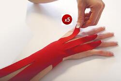 Bande de poignet neuromusculaire fonctionnelle prédécoupée 5 unités