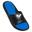 Arena Badslippers Bruno Zwart/Turquoise/Zwart