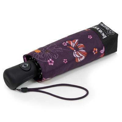 Paraplu mini auto stripe klein hart navy