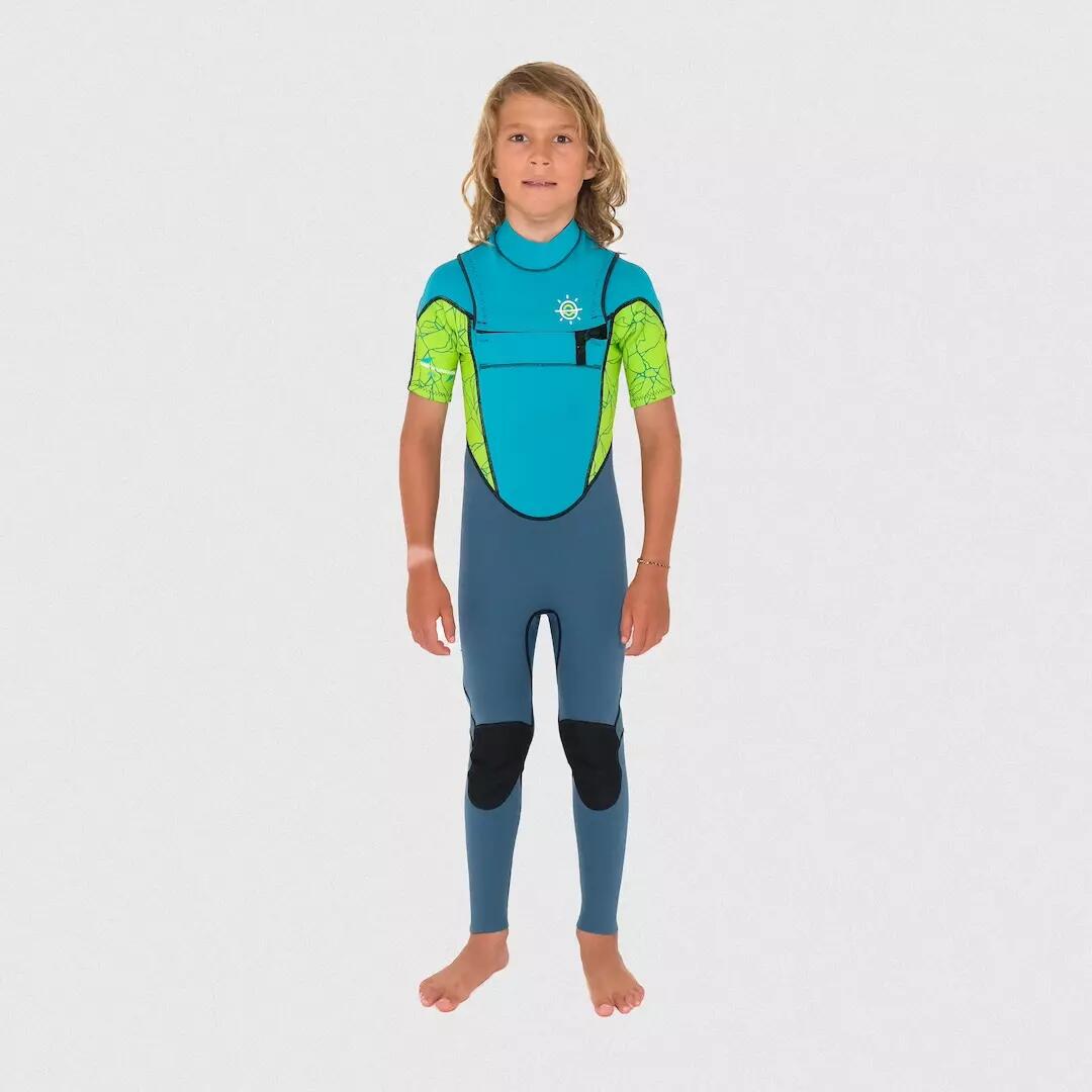 Traje neopreno natación niño Steamer Manches Cortas 2/2 Mm 1/5