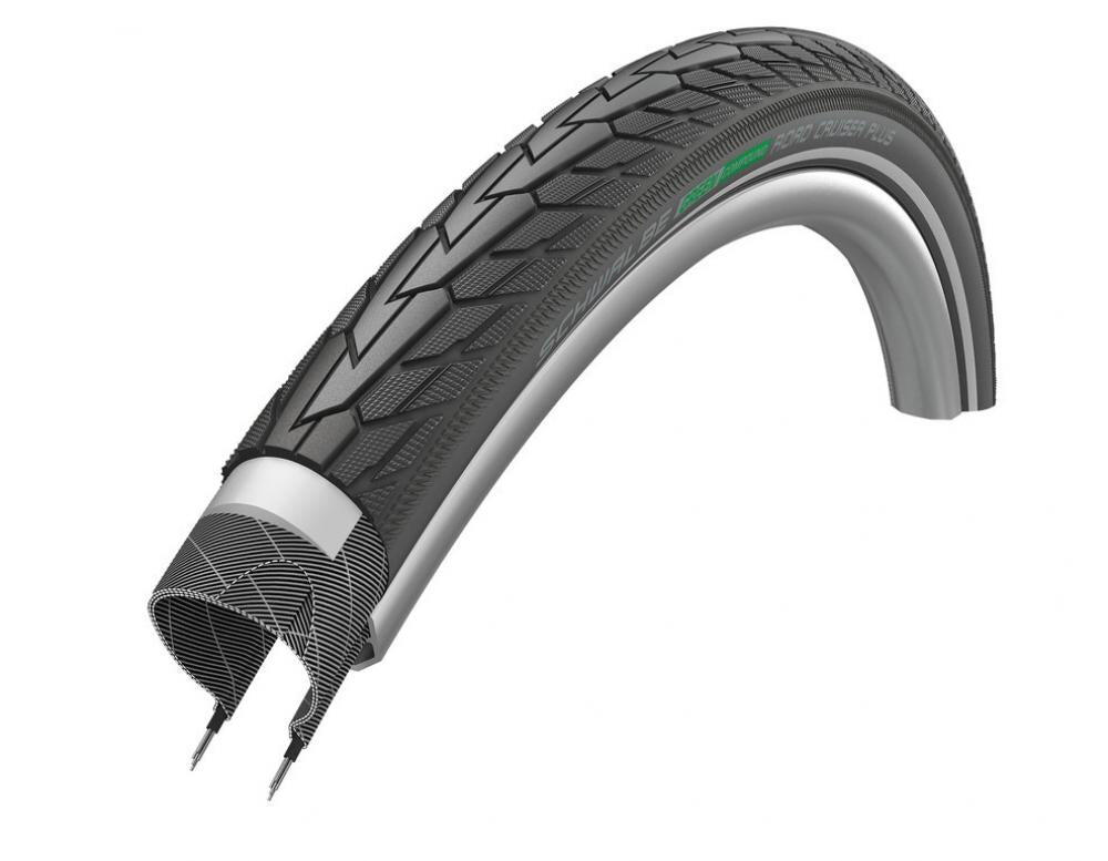 SCHWALBE Pneumatico rigido con riflettore Schwalbe Road Cruiser Plus HS484 Active Punctur