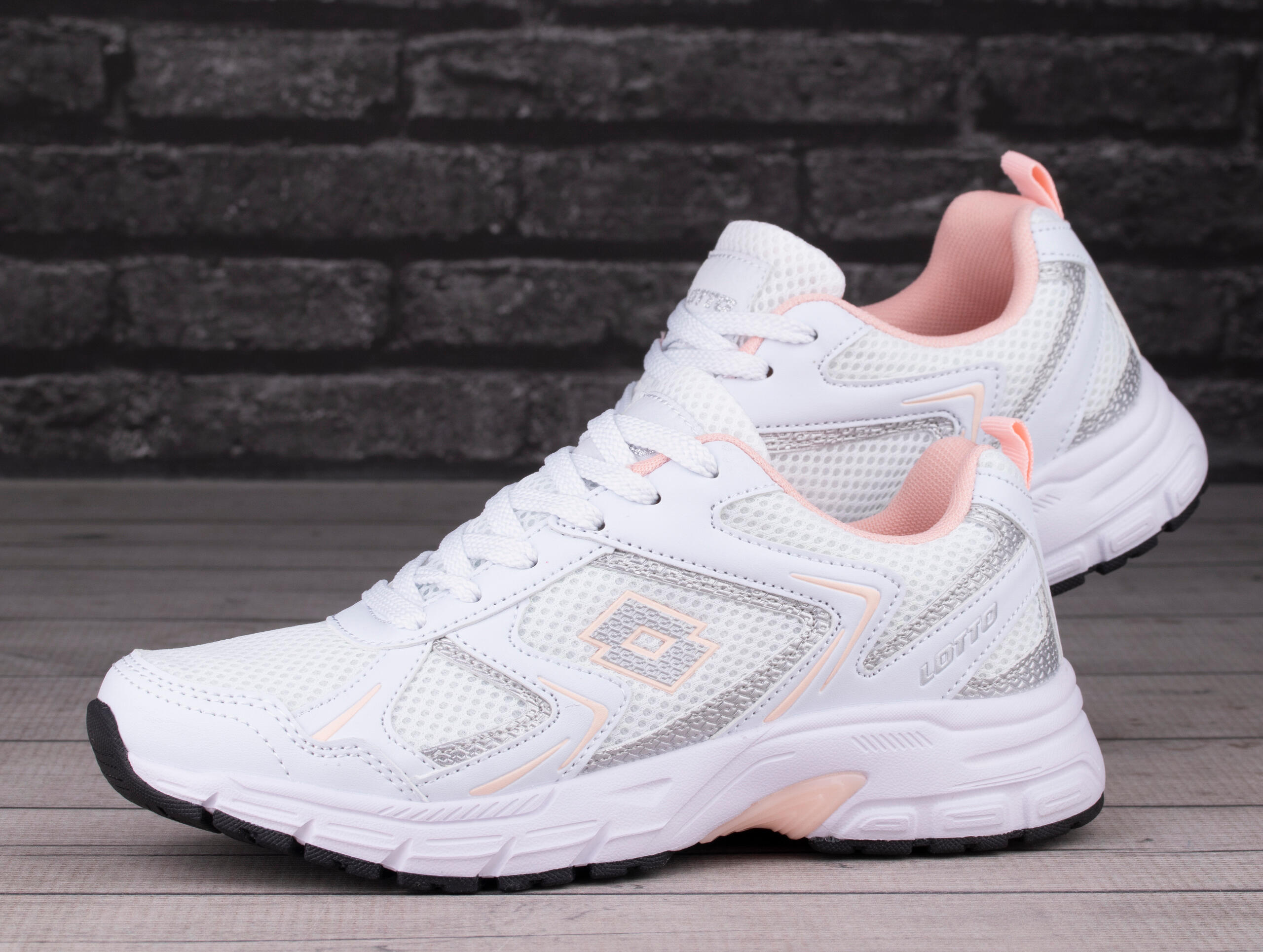 Lotto KITAURA Unisex Sneaker Low Top Schuhe 2400010U White/Rose 3/7