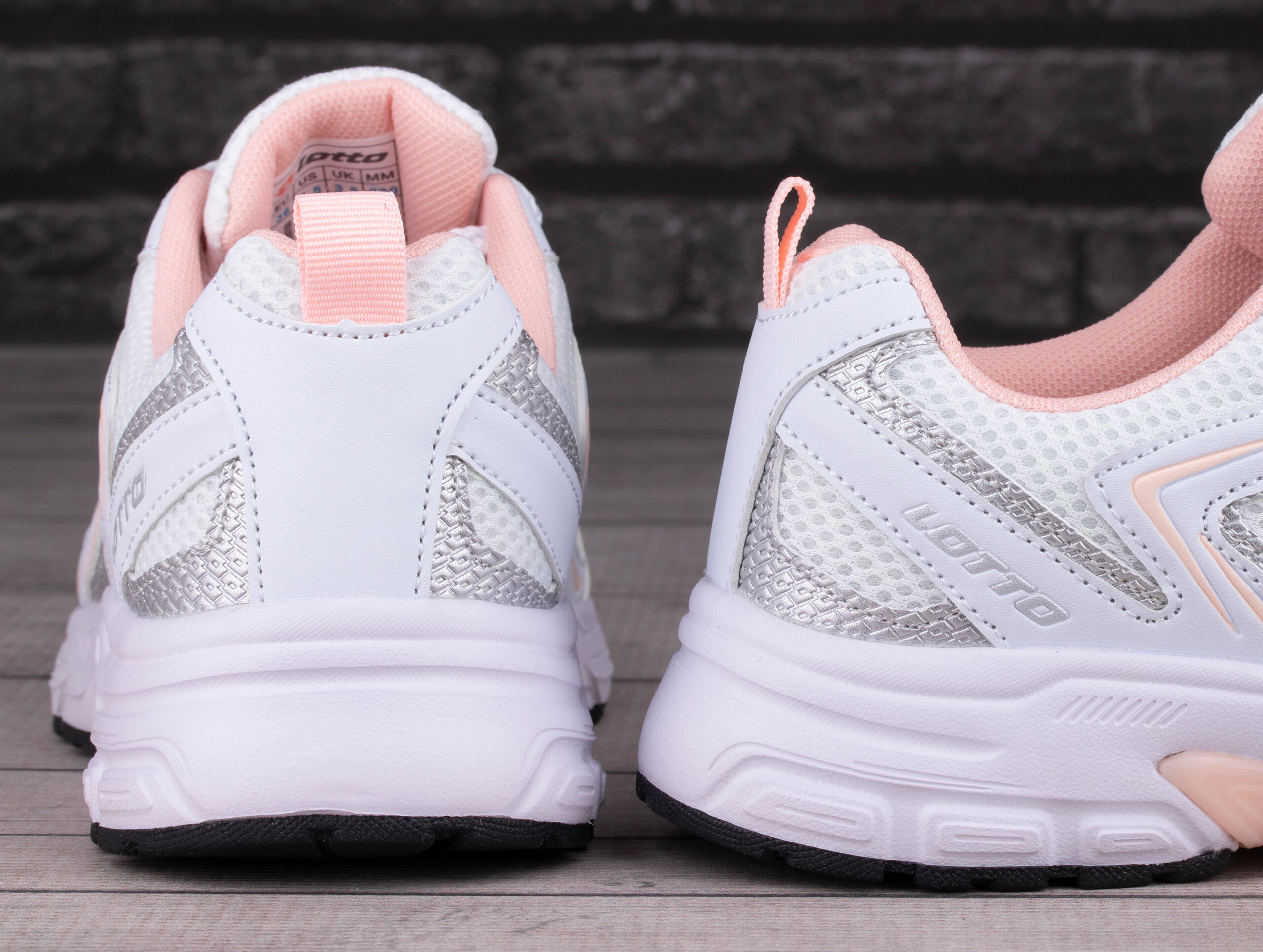 Lotto KITAURA Unisex Sneaker Low Top Schuhe 2400010U White/Rose 4/7