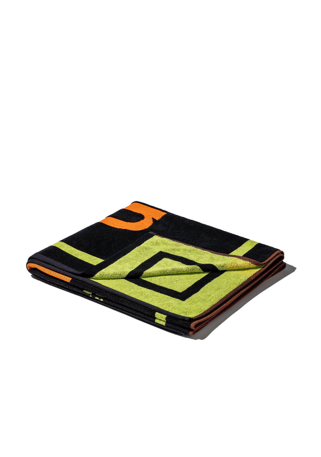 Toalla Summer Club Jacquard Beach Towel Negro / Naranja D.Franklin 2/3