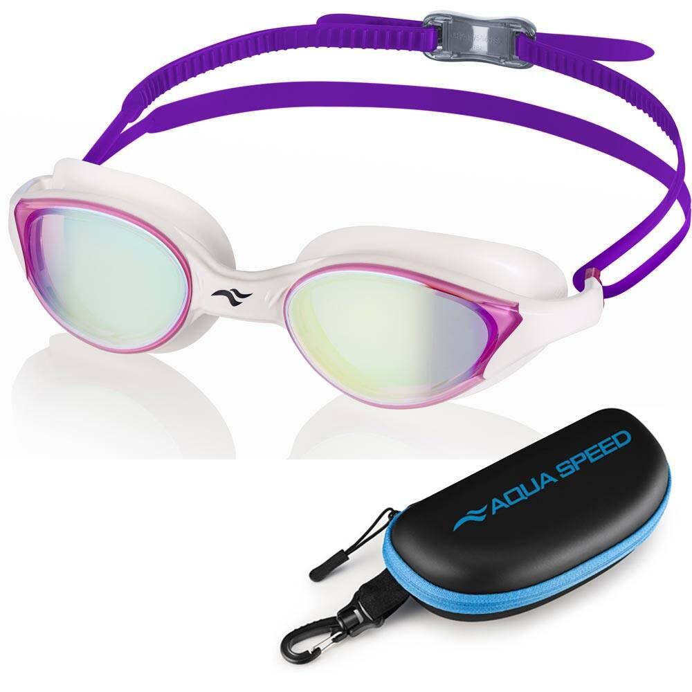 AQUA SPEED Plavecké zrcadlové brýle ​​Vortex Mirror s pouzdrem růžová