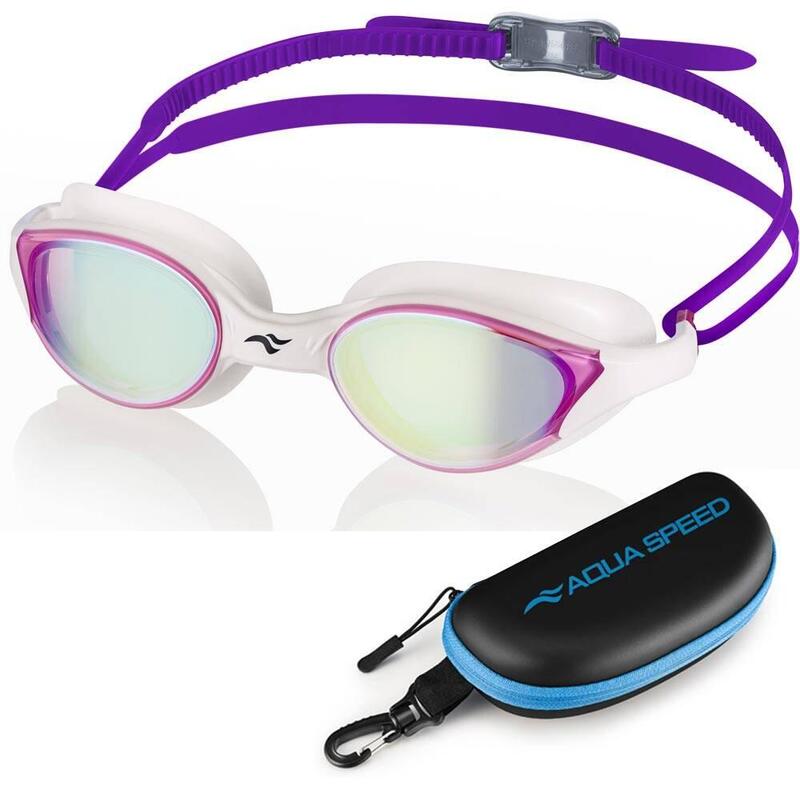Plavecké zrcadlové brýle Aqua Speed ​​Vortex Mirror s pouzdrem růžová