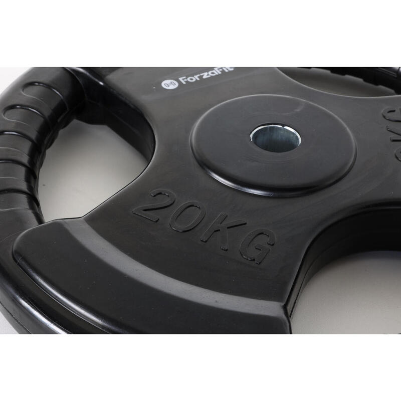 Disc de greutăți IVOL - Gantere - 1x 20 kg - 30 mm - Cauciuc